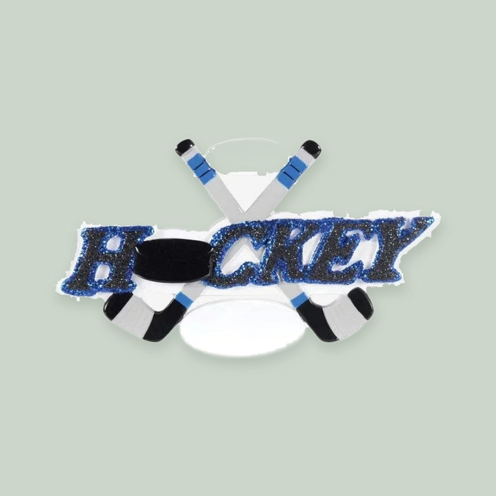 New Hockey Personalized Christmas Ornament