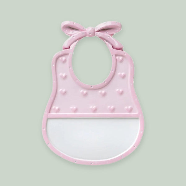 Bib (Pink) Personalized Christmas Ornament