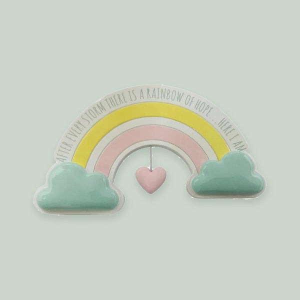 Rainbow Baby Personalized Christmas Ornament
