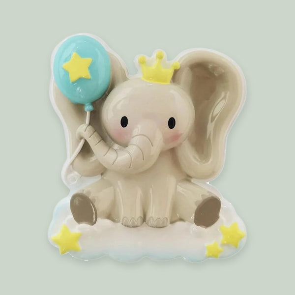 Elephant Cute Animal (Male) Personalized Christmas Ornament